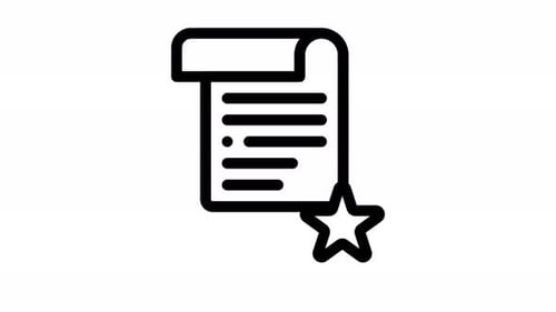 article line icon animation