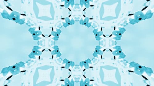 Blaues Kaleidoskop 4K Loop