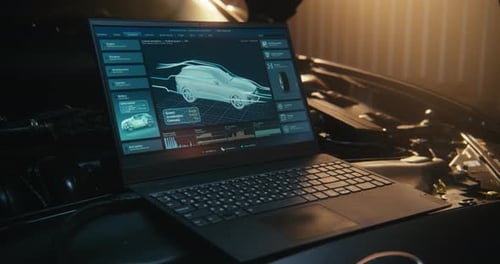 Digital Aerodynamic Simulation and System Analysis on Diagnostic Laptop in Auto Service