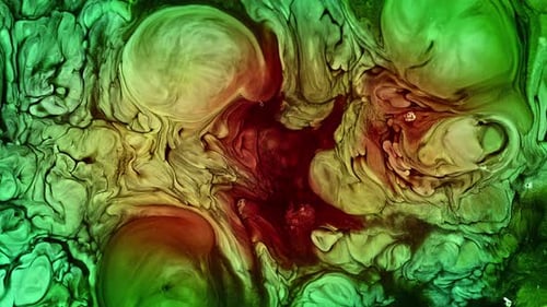 Formes de diffusion de peinture à l'encre abstraite 004