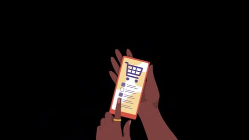 Online Shopping with Mobile App Alpha Channel
