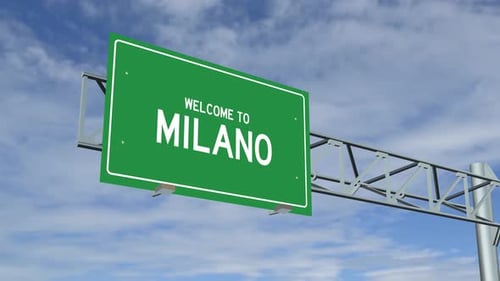 Milano City Sign 4K