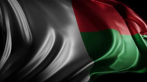 Dynamic Waving Flag Background Loop