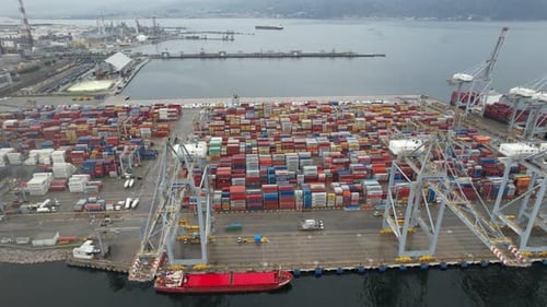 Container Port and Harbor Cranes