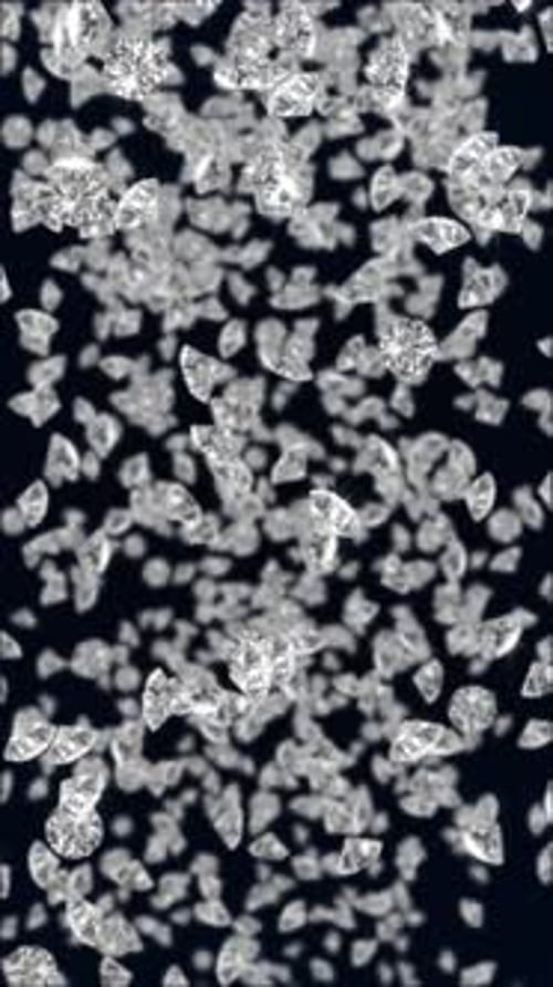 Vertical Video - Luxury Sparkling Diamonds Background