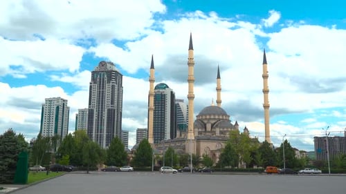 Akhmad Kadyrov Mosque Also Known As The Heart of Chechnya