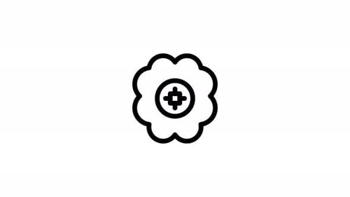 brain line icon animation