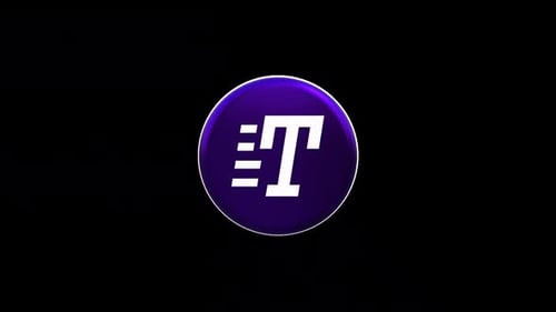 3D Spinning Letter T Logo Reveal Animation
