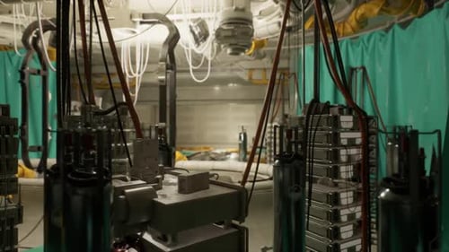 High Tech Industrial Space with Advanced Equipment in Control