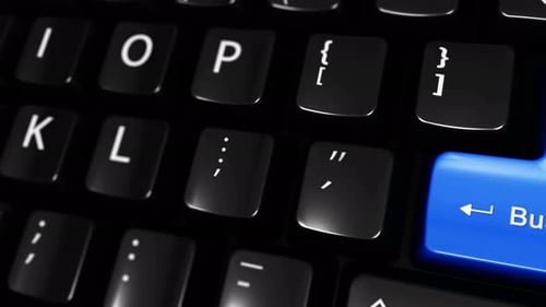 Business Loan Moving Motion On Computer Keyboard Button