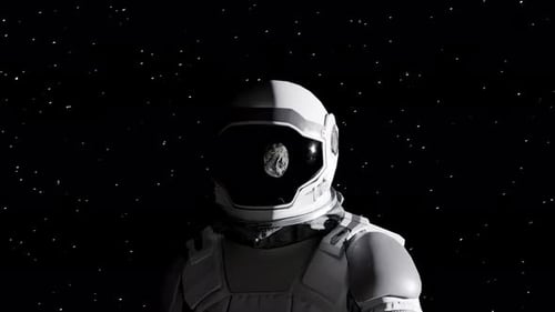 Astronaut Foot Print 3D Animation