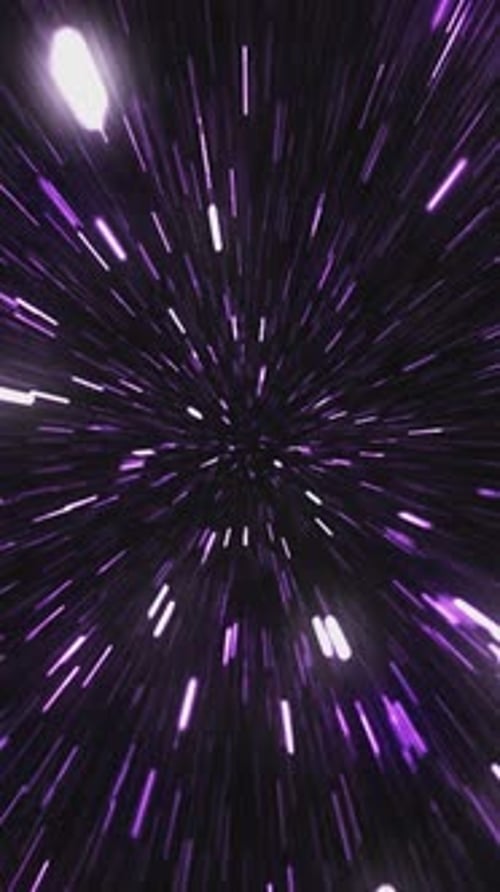 Highspeed Hyperspace Journey Through Stars and Cosmic Tunnel with