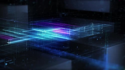 Abstract Data Grid Background Space Travel
