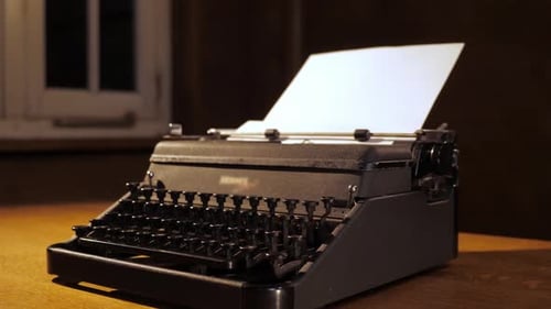 Vintage Typewriter in a Classic Room