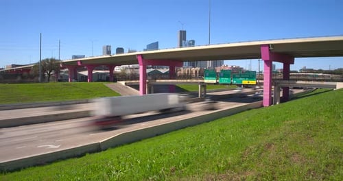 I-10 East freeway Houston Traffic Timelapse