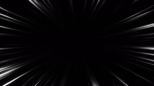 White Radial Speed Lines Burst Effect