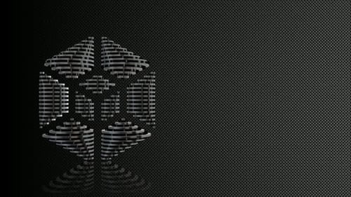 Rotating 3D Geometric Object Morphing into New Shapes