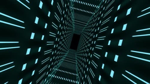 3D Animated Tunnel 4K