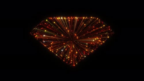 Fire Color Diamond Particle Trails Seamless Loop