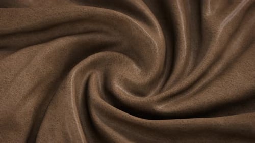 Swirling Brown Leather Texture Background Loop