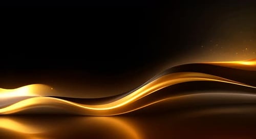 Black luxury corporate background with golden lines