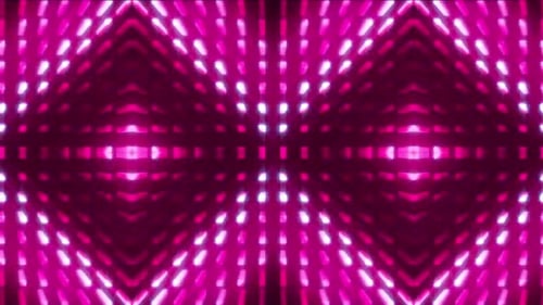 Pulsating Geometric Pink Lights Seamless Loop Background