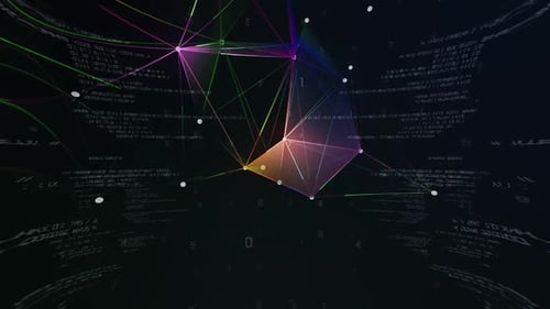 Animación de música de fondo abstracta de Plexus