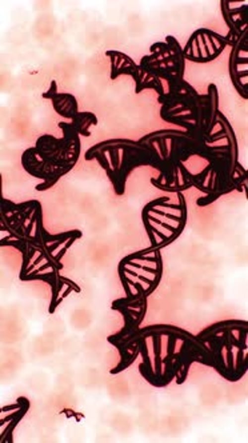 DNA Gene Helix Spiral Molecule Structure