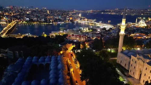 Istanbul City Night View