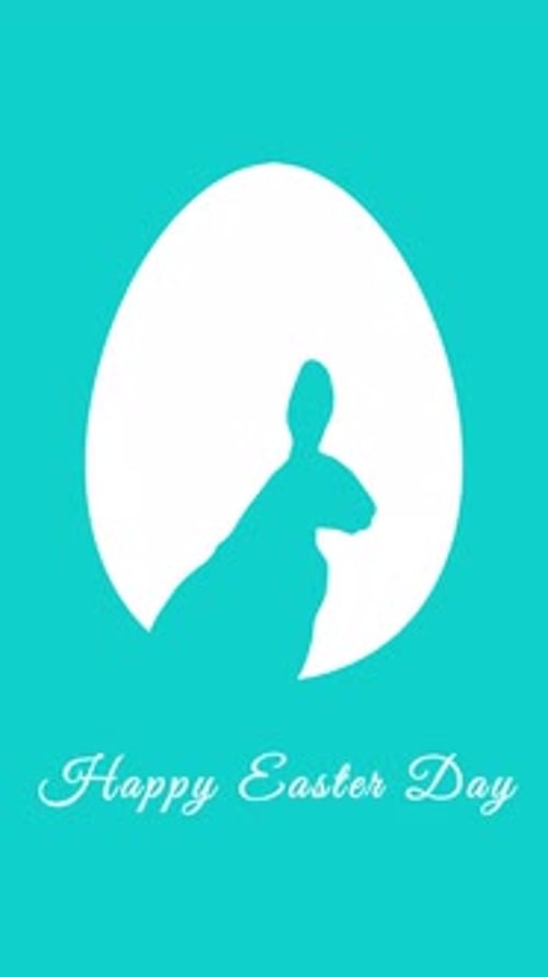 Happy Easter Day Rabbit Idle Portrait