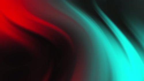Fluid Abstract Waves Background Loop in Red and Cyan