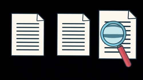 Checking And Approval Of Business Documents On Alpha Channel