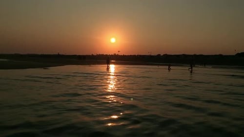 sunset at the beach