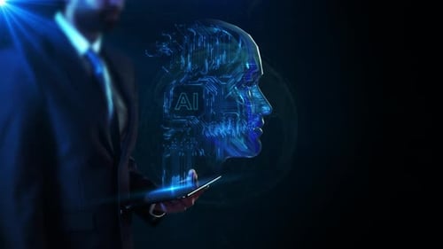Digital Human Heads Matrix Artificial Intelligence AI Humancomputer Interaction Digital