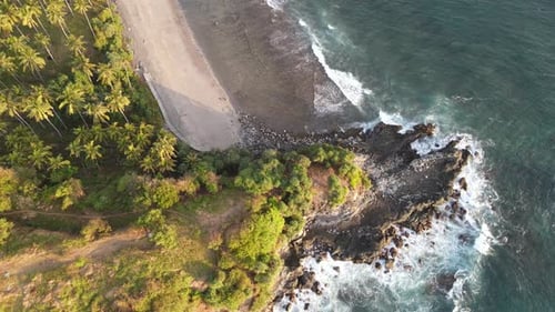 Aerial Beach Waves