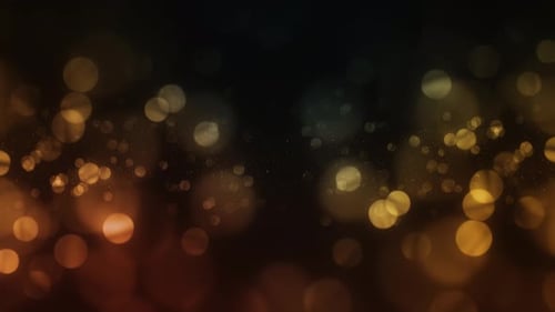 Glamour Collection: Bluish golden flickering bokeh with tiny particles spreading towards top and bot