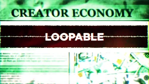 Glitch Digital Loopable Text Reveal