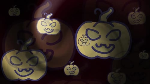 Halloween Pumpkin Background Loop