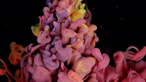 Animação de mistura de arco-íris de cores