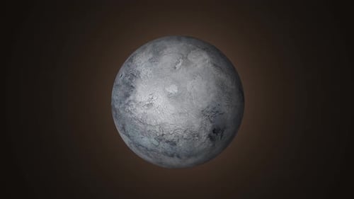 Videoanimation des Planeten Fictional ERIS, Rotation des Globus. 1923