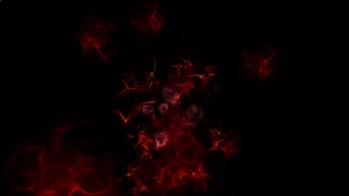 Dynamic Red Abstract Energy Fluid Motion Background