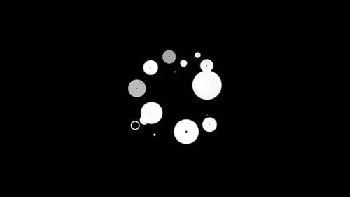 Creator Collection: Burst animation from the center with fading bubbles