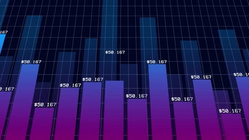 Gradient Style Economic Graph Animation