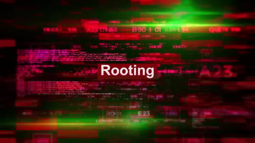 Digital Glitch Data Stream Background Animation Loop