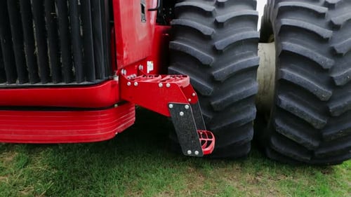 Tractor Parked in Rural Field