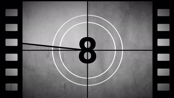 Vintage Movie Countdown with Filmstrip, Bugs Motion Graphics ft. film ...