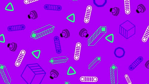 Color Random Seamless Pattern Loop Background
