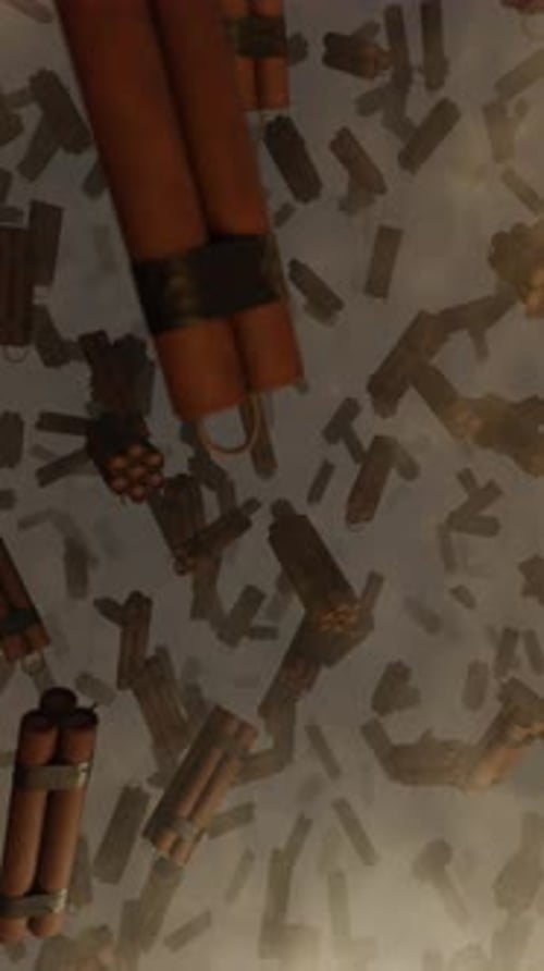 Falling Dynamite Sticks Looping Background Animation