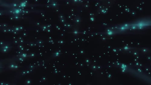 Blaues Licht, Partikel, blinkender Animationshintergrund