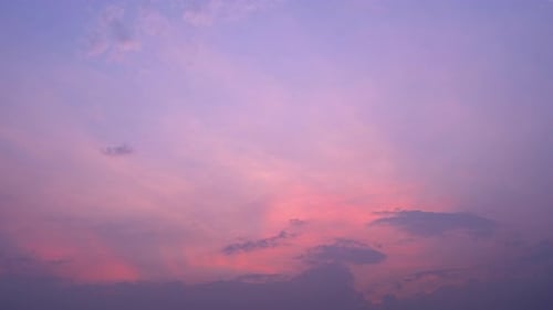 Majestic Sunset Sky Time Lapse with Colorful Clouds